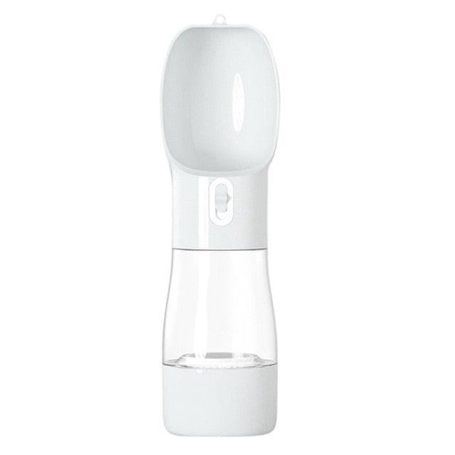 Portable Pet Water Bottle with treat/food access