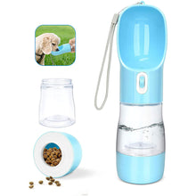 Load image into Gallery viewer, Portable Pet Water Bottle with treat/food access
